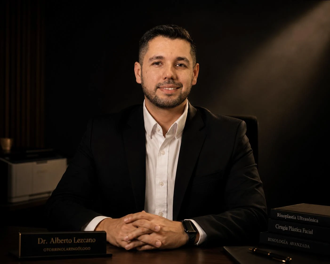 Dr. Alberto Lezcano Macchi en su consultorio